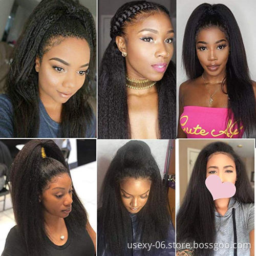Hot Selling Wholesale 100% Unprocessed Virgin Indian Cuticle Aligned Lace Closure Human Hair Wigs